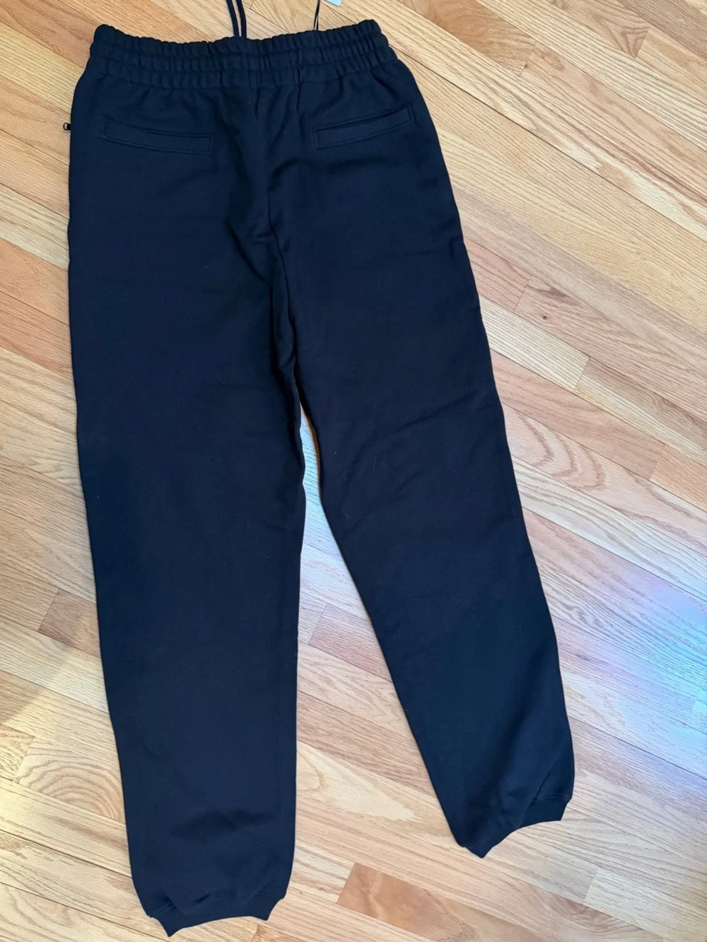 Moschino Black Organic Cotton Joggers with Rainbow Logo